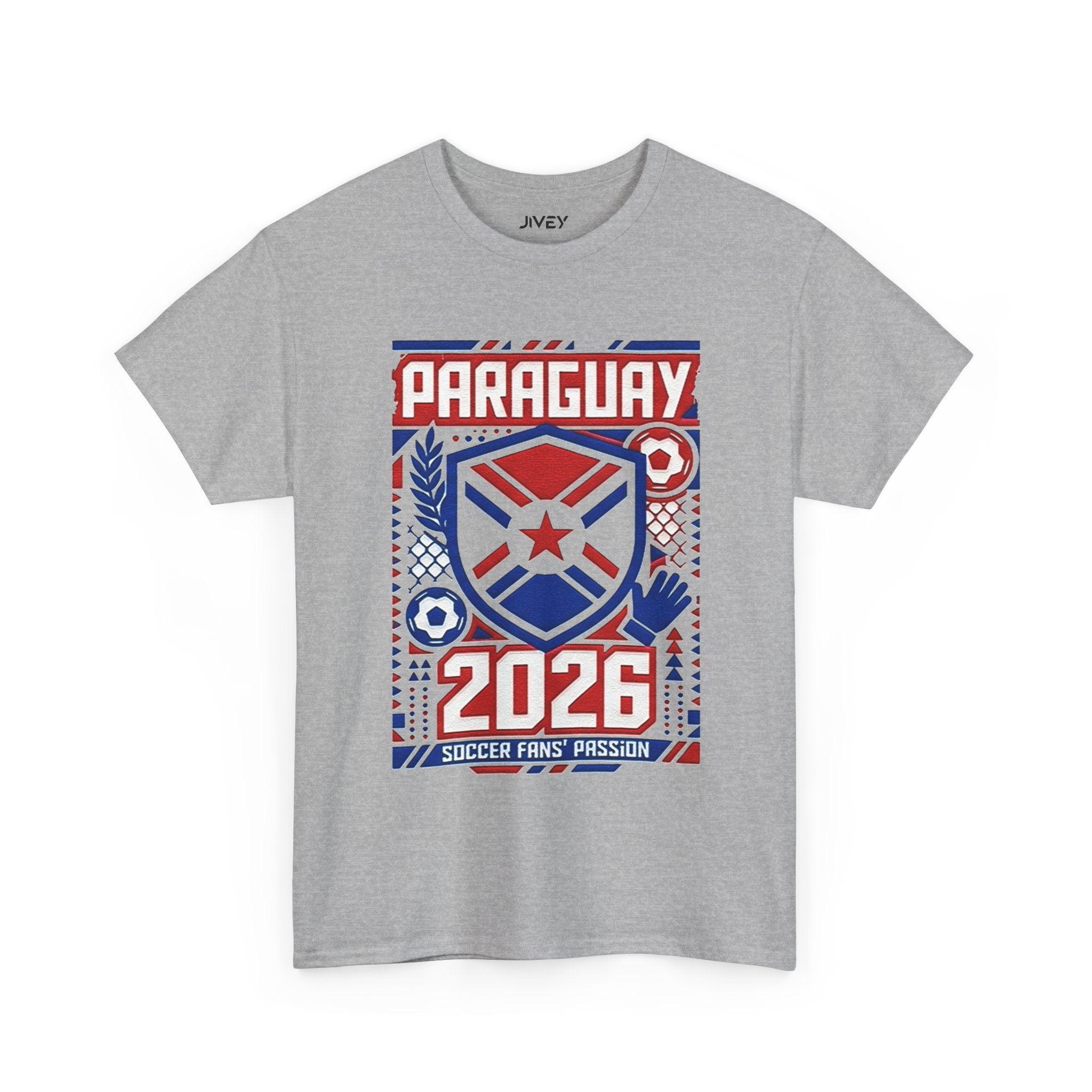 Paraguay Soccer Fan Tee