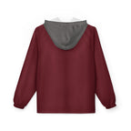 JIVEY Essentials Unisex Light-fabric Windbreaker Burgundy Jacket