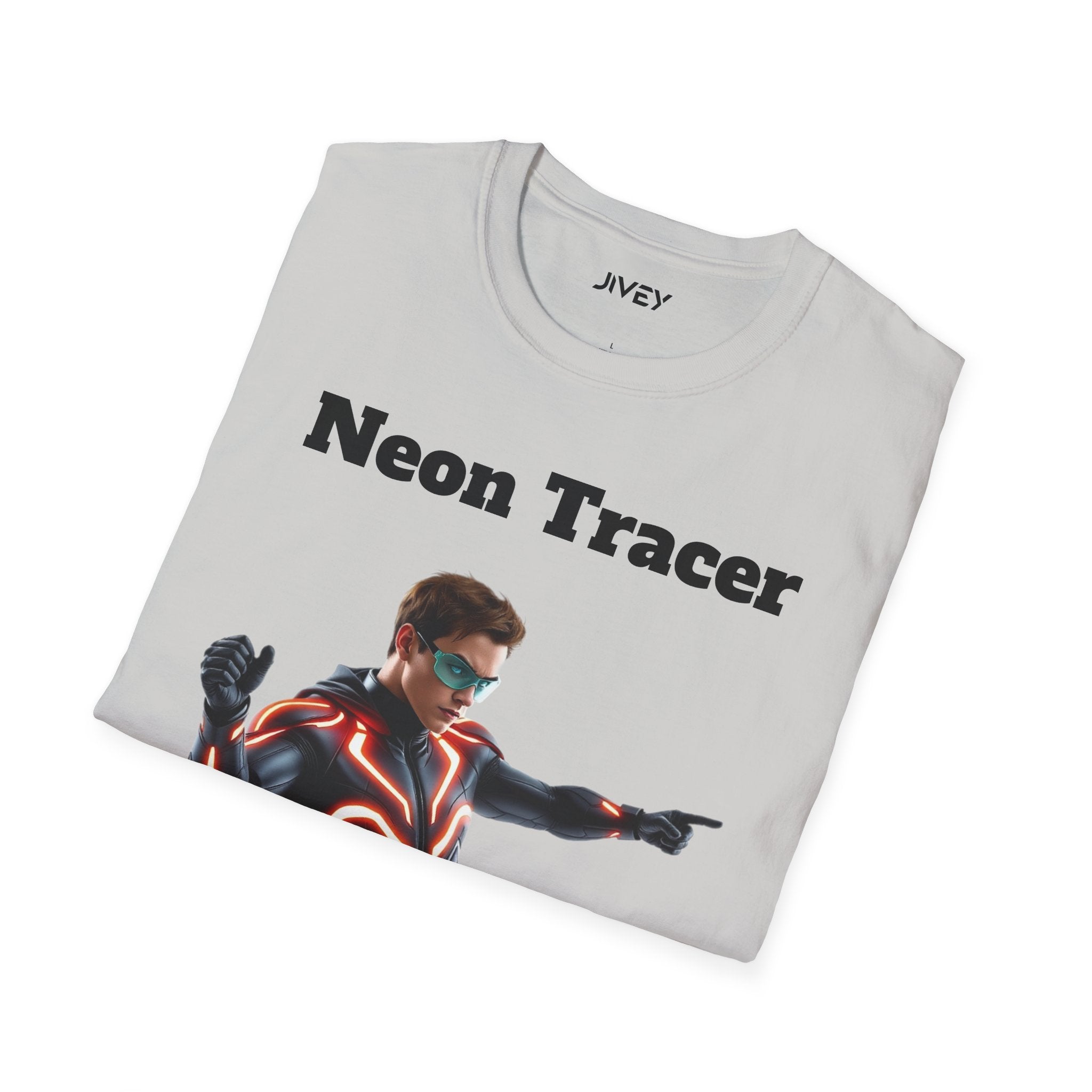 Neon Tracer Superhero Softstyle Tee