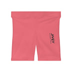 JIVEY Essentials Women's Moisture-wicking Skinny-fit Pastel Red Biker Shorts
