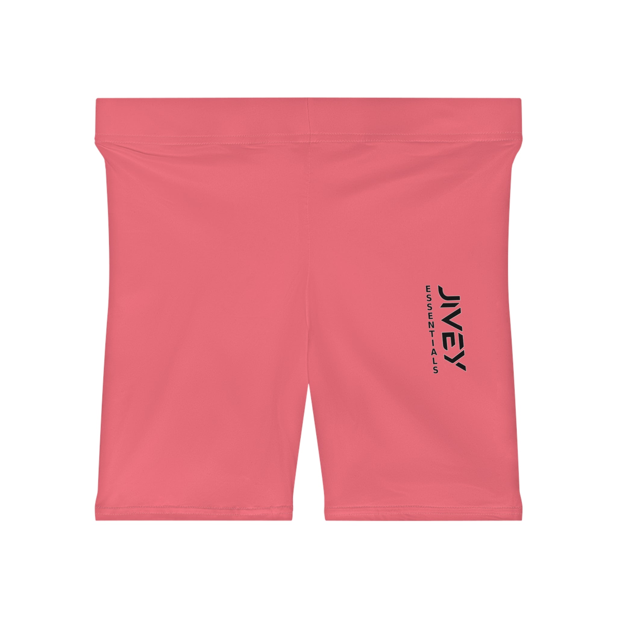 JIVEY Essentials Women's Moisture-wicking Skinny-fit Pastel Red Biker Shorts