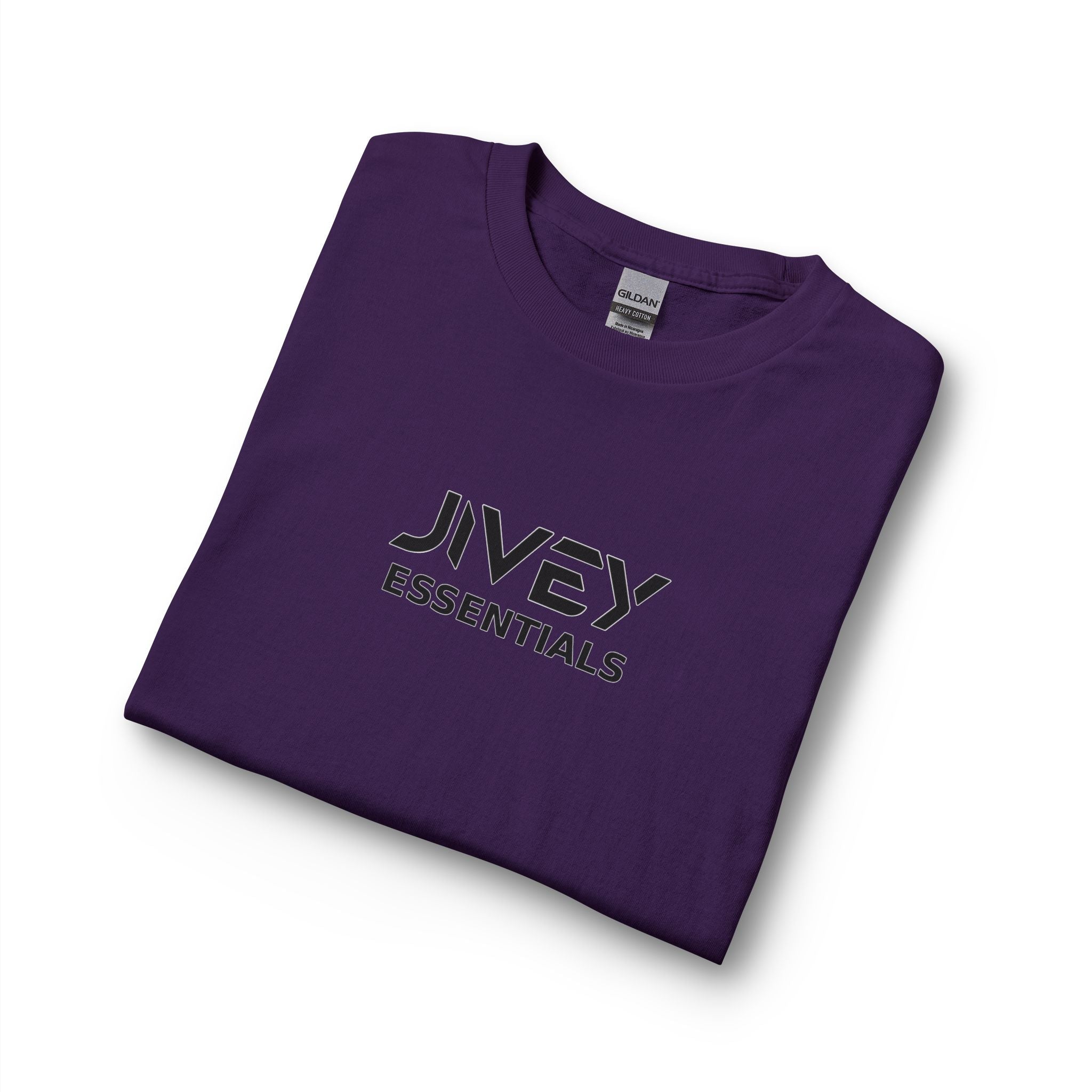 JIVEY Essentials Unisex Long Sleeve Cotton Rib Cuffs T-Shirt