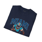 Miami Full Blitz Football Dark Tee