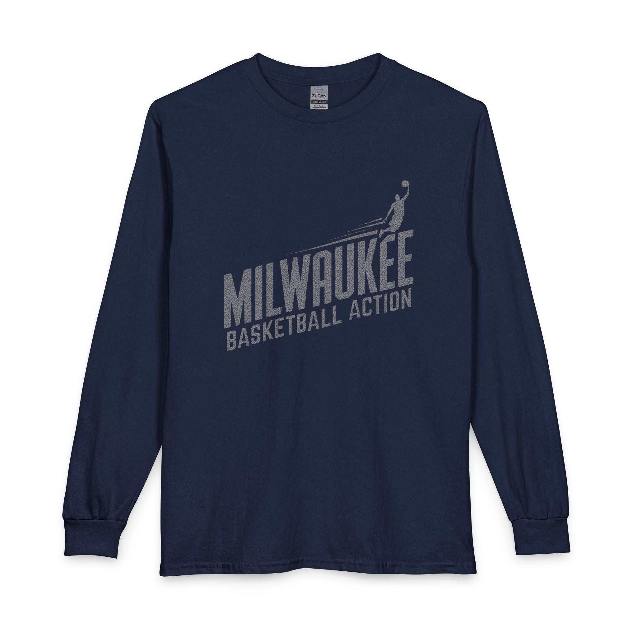 Milwaukee basketball Action dark long Sleeves
