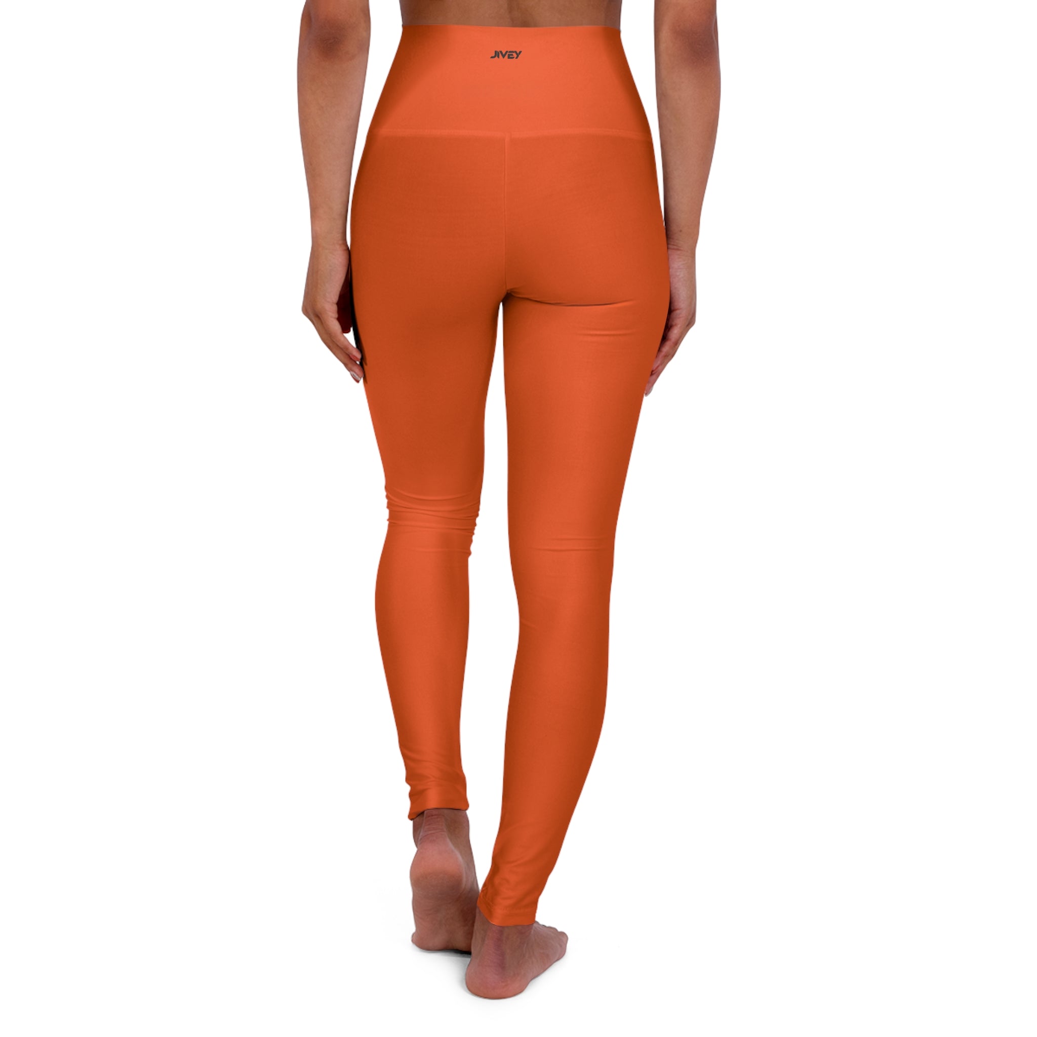 JIVEY Essentials Women's High Waisted Skinny-fit Red Gold Yoga Leggings
