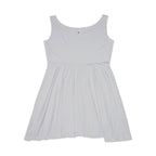 JIVEY Eminent Mid-length Comfy Grey Skater Dress