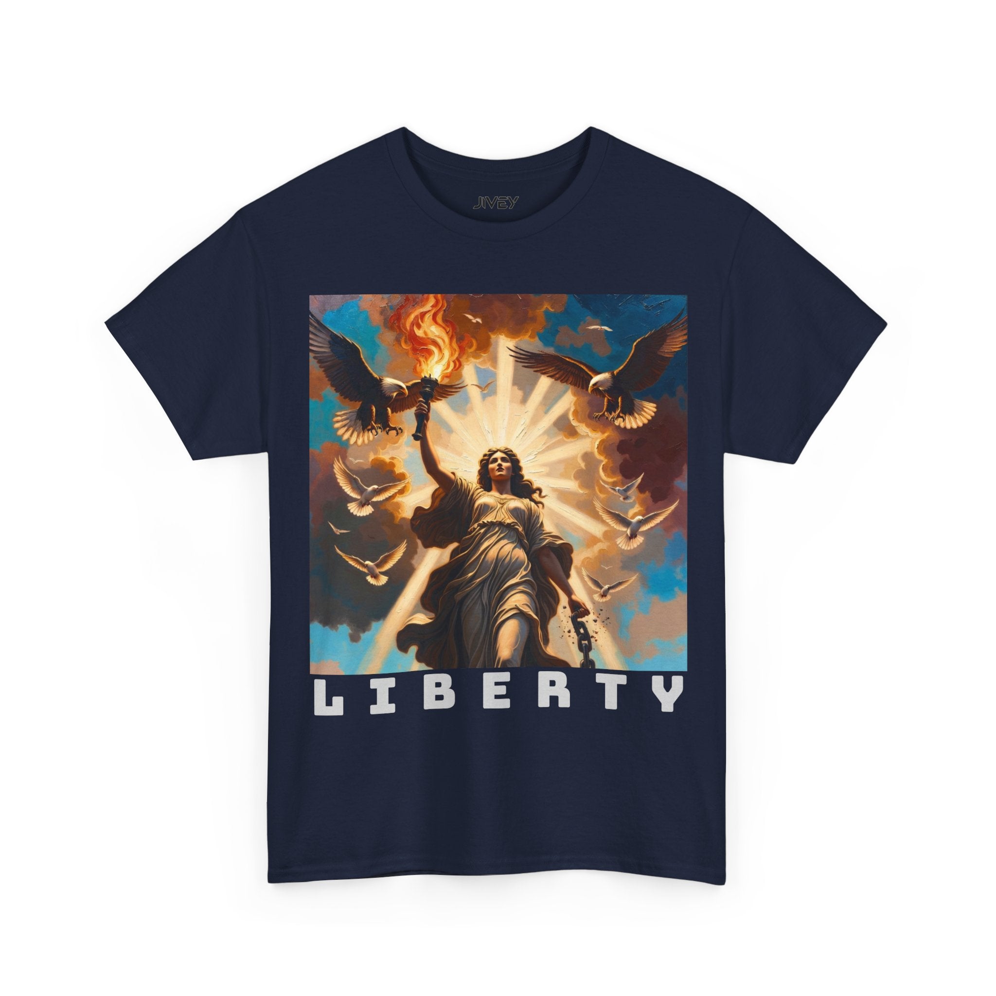 Liberty and Freedom Unisex Heavy Cotton Tee