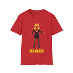 Blaze Superhero Comic Art Softstyle Tee