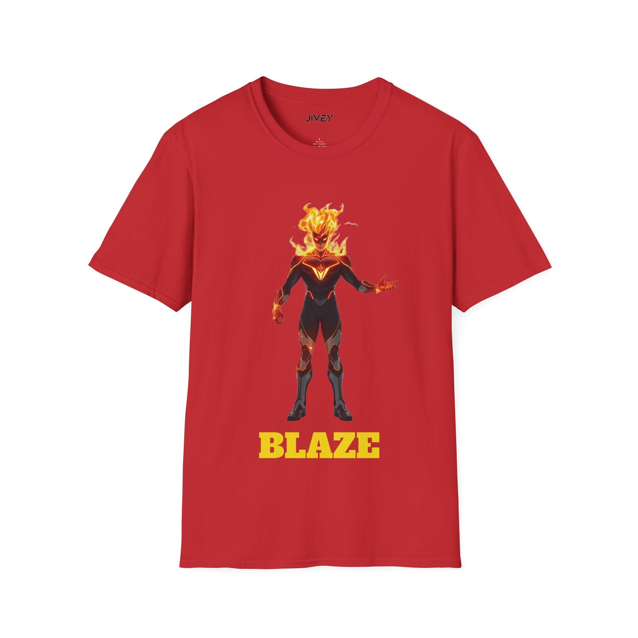 Blaze Superhero Comic Art Softstyle Tee