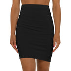 JIVEY Eminent Formal Slim-fit Mid-waist Black Pencil Skirt