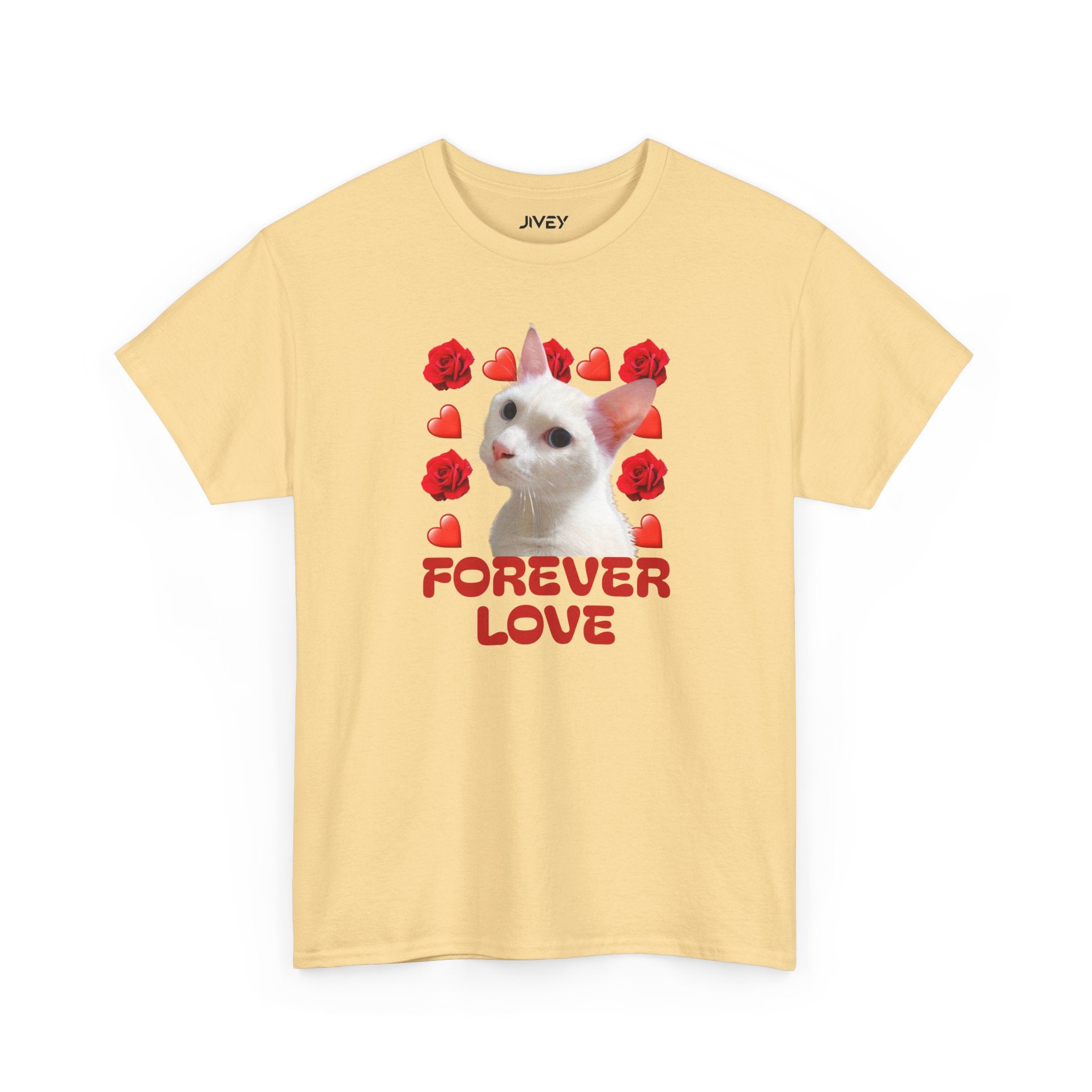 Forever Loved Cats Dry Paint Heavy Cotton Tee