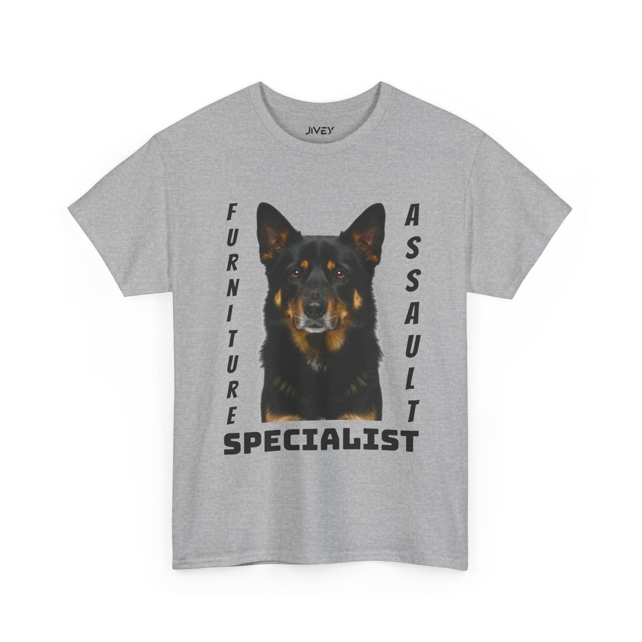 Beloved Pet Portrait Australian Kelpie Dog Heavy Cotton Tee