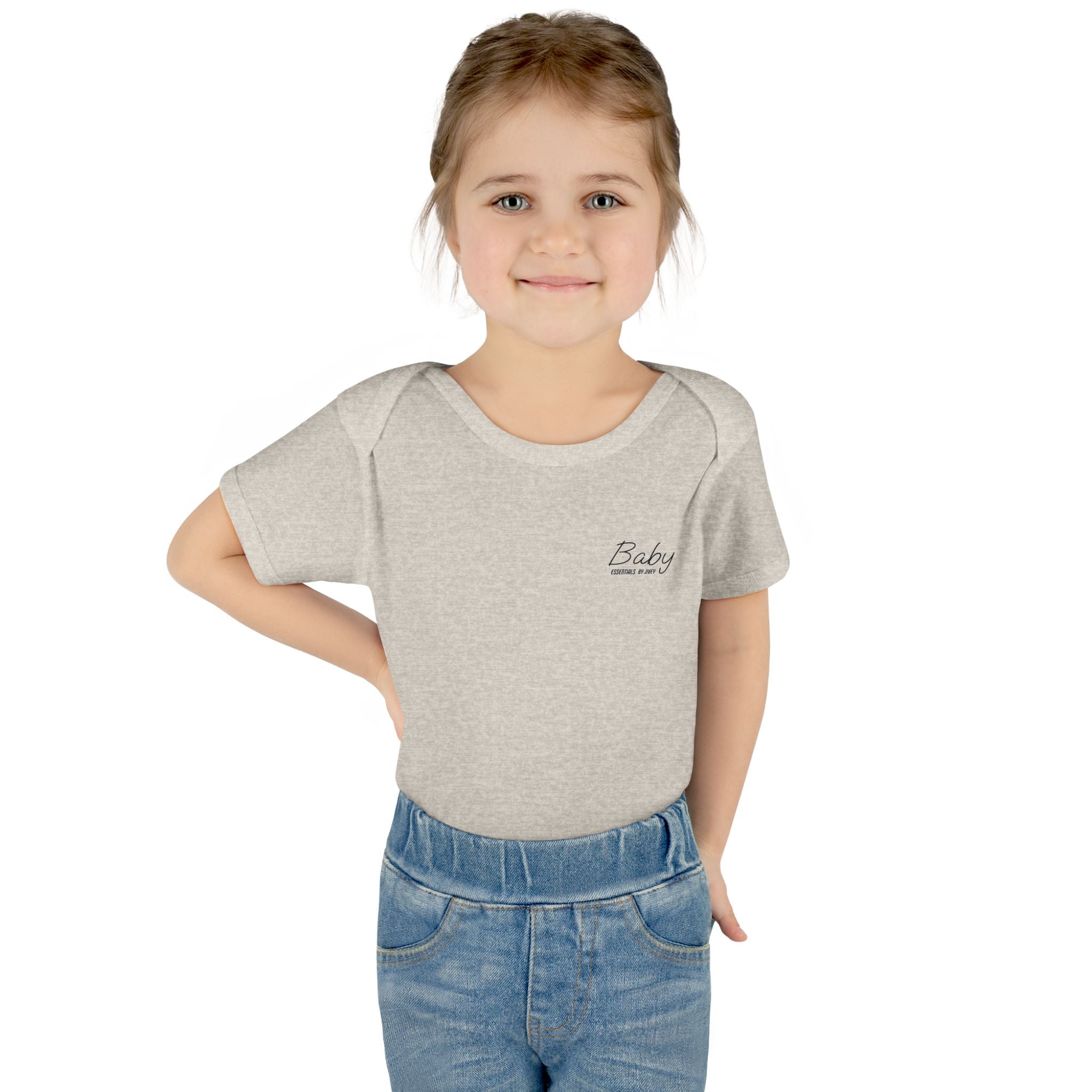 JIVEY Essentials Infant Baby Rib Short Sleeves Bodysuit