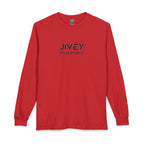 JIVEY Essentials Unisex Long Sleeve Cotton Rib Cuffs T-Shirt