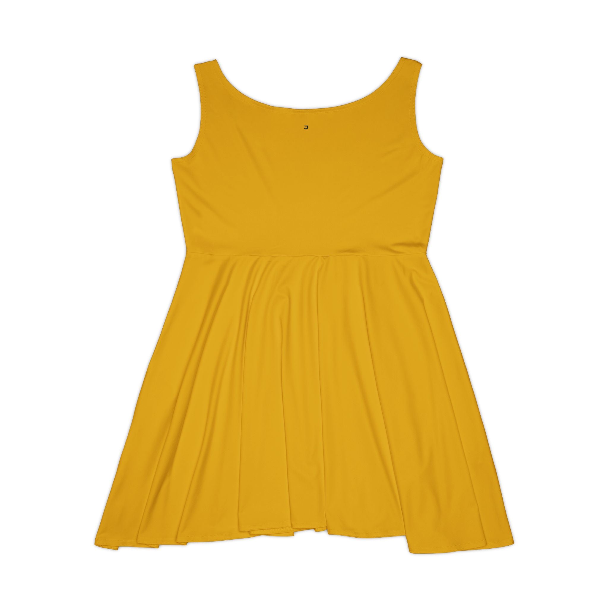 JIVEY Eminent Mid-length Comfy Mustard Skater Dress