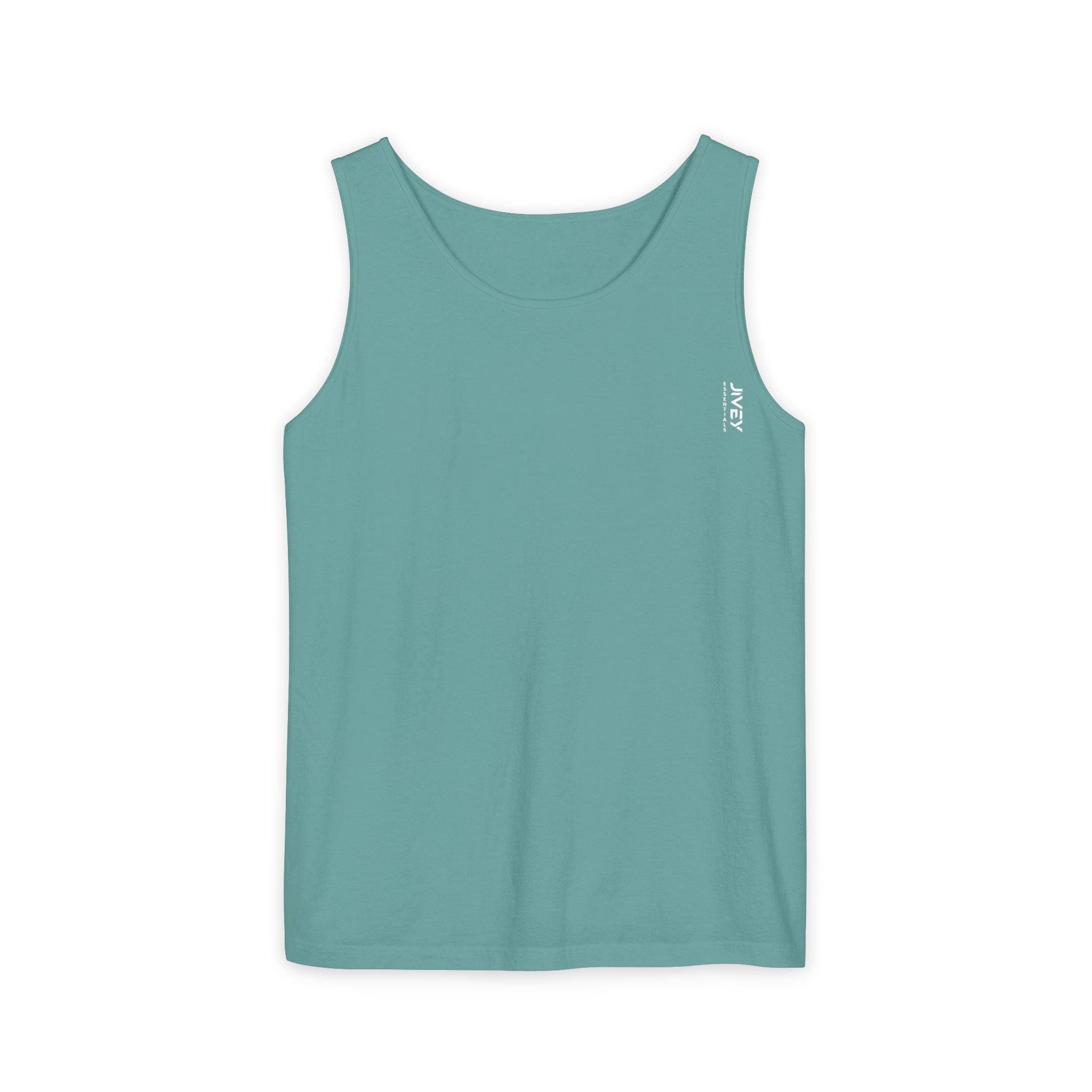 JIVEY Essentials Unisex Relaxed-fit Dark Garment-Dyed Tank Top