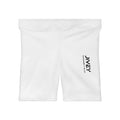 JIVEY Essentials Women's Moisture-wicking Skinny-fit White Biker Shorts