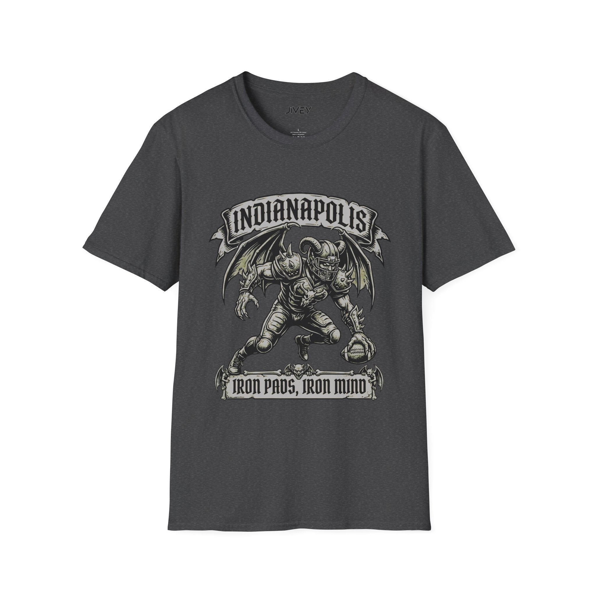 Indianapolis Iron Minds Grey Gothic Tee
