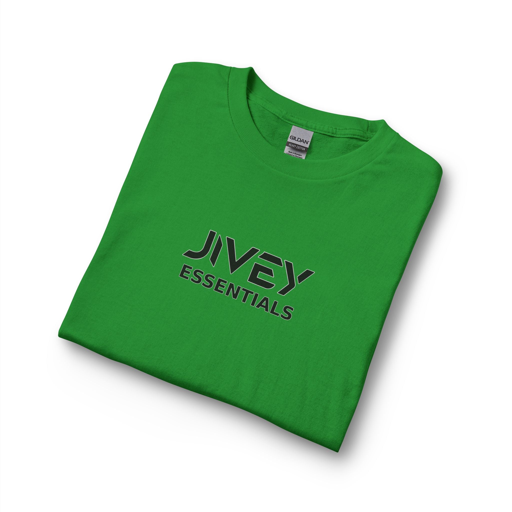 JIVEY Essentials Unisex Long Sleeve Cotton Rib Cuffs T-Shirt