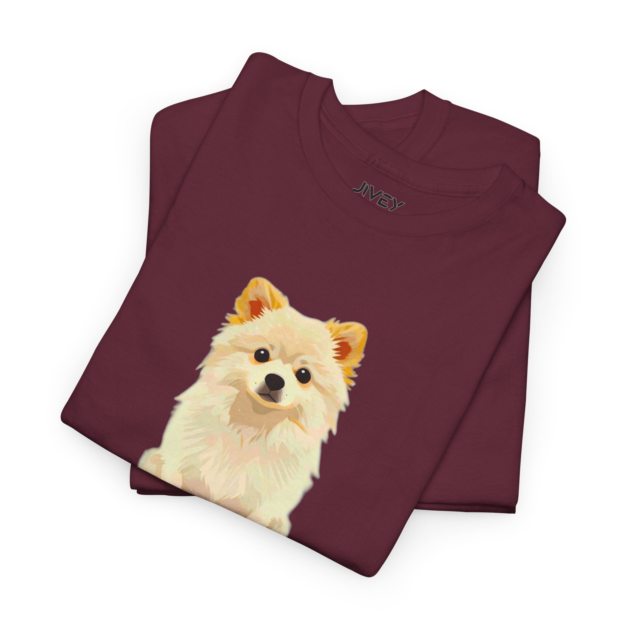 Beloved Pet Portrait Dry Paint Heavy Cotton Tee