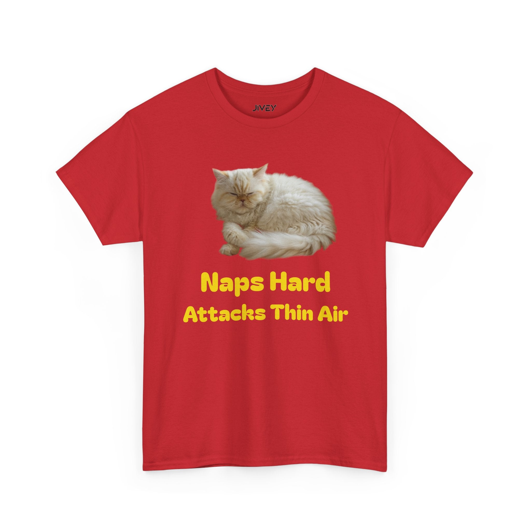 Persian Blue Cheese Cat Heavy Cotton Tee