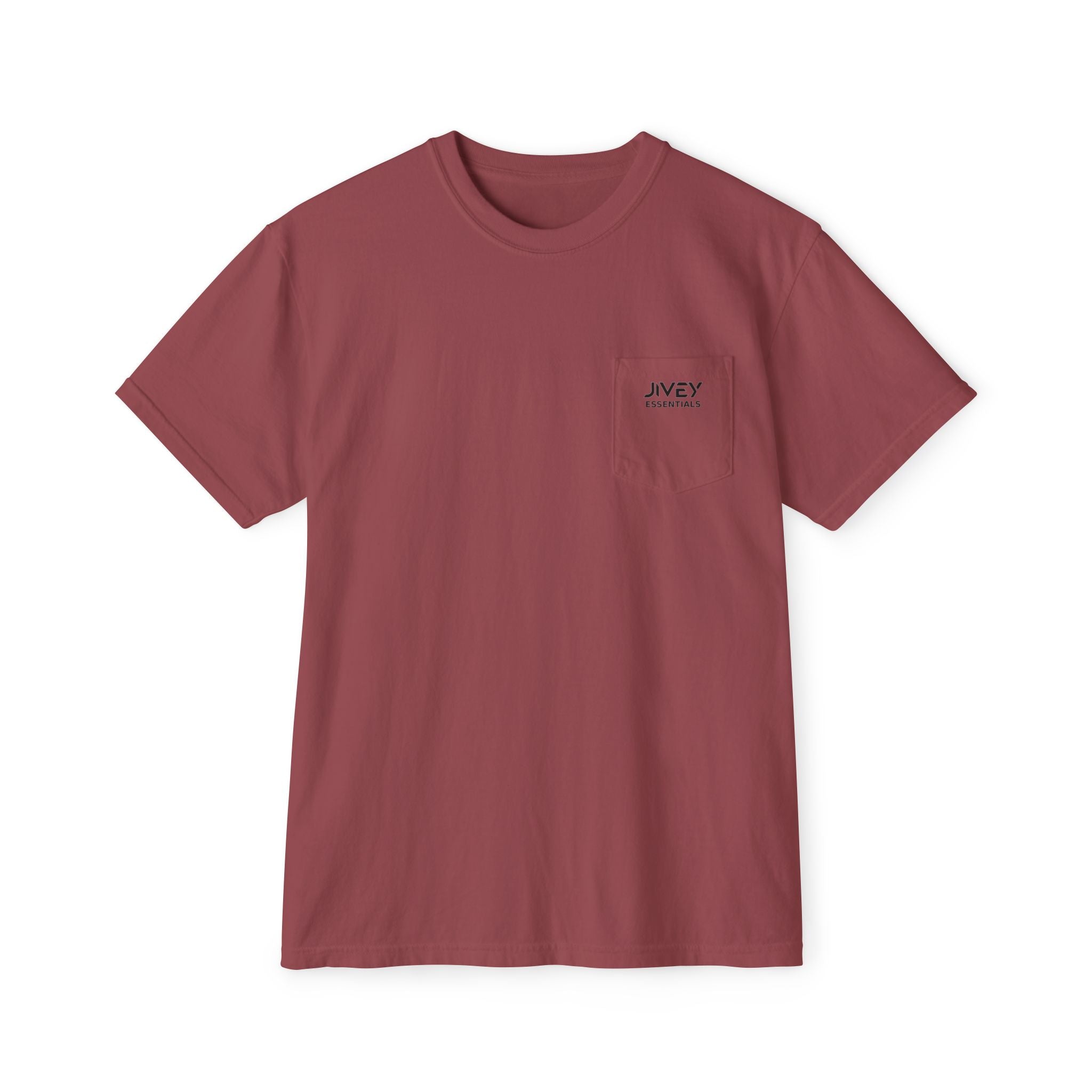 JIVEY Essentials Unisex Garment-Dyed Pocket T-Shirt