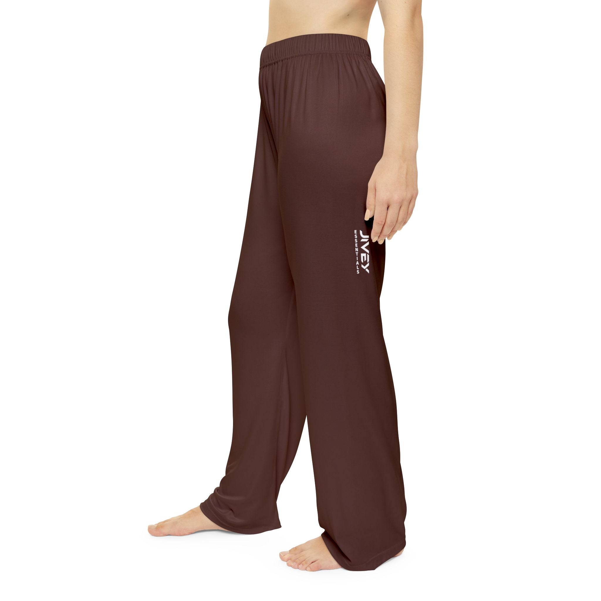JIVEY Essentials Women's Light-fabric Brushed Poly Caput Mortuum Pajama Pants