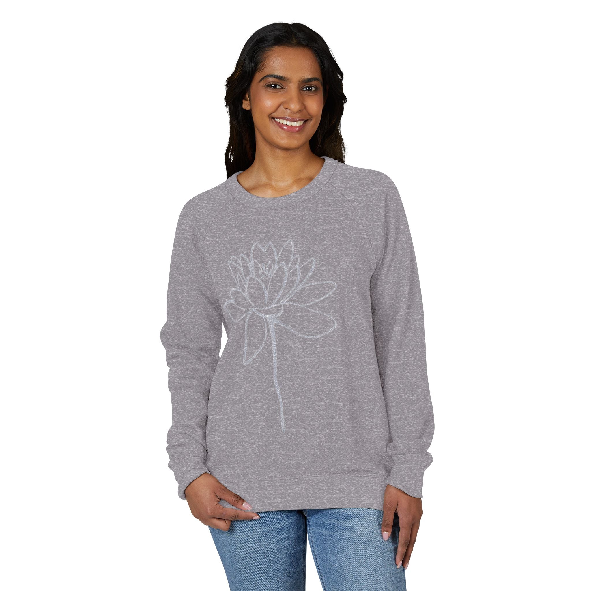 JIVEY French Terry Raglan Crewneck