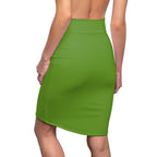 JIVEY Eminent Mid-waist fit Light Green Pencil Skirt