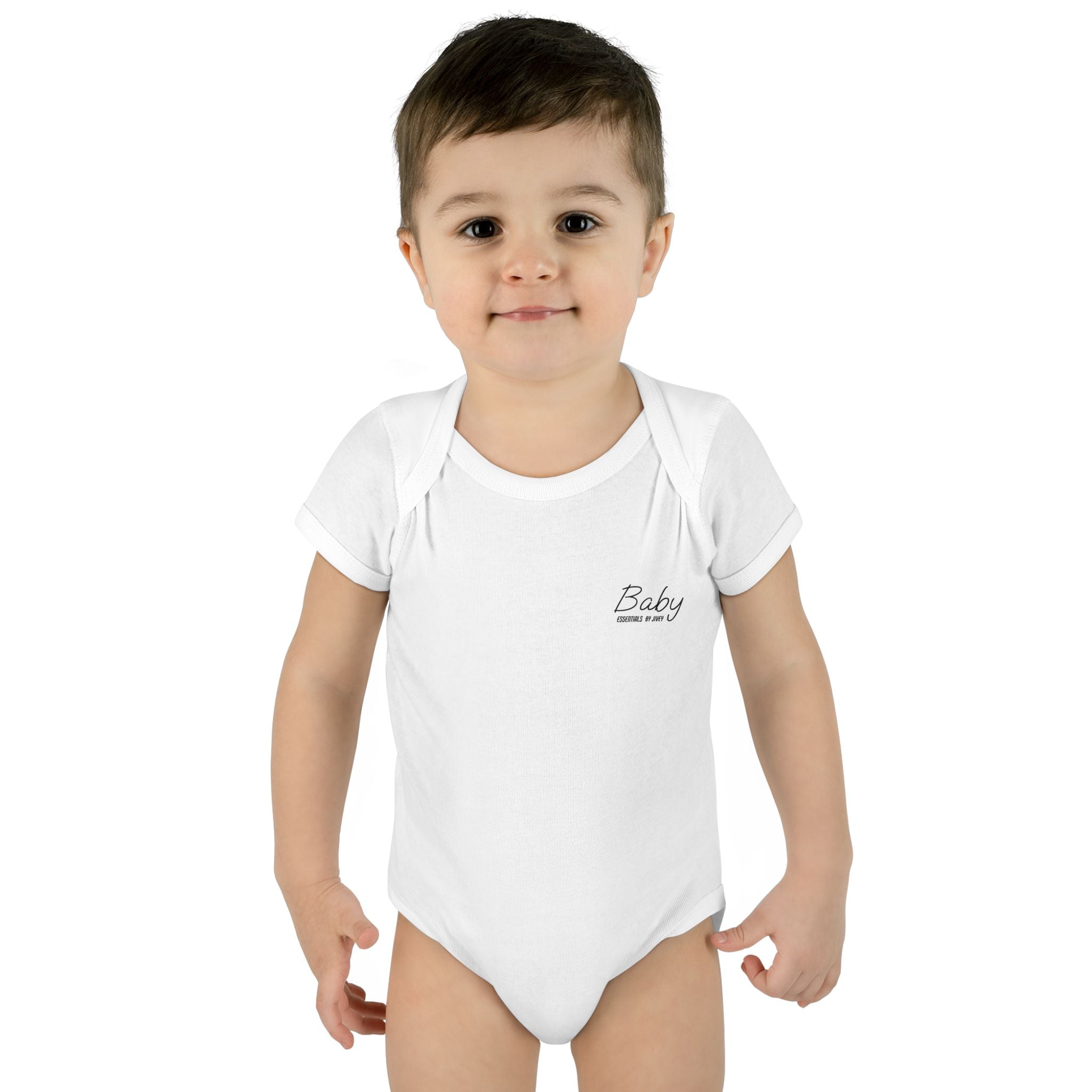 JIVEY Essentials Infant Baby Rib Short Sleeves Bodysuit