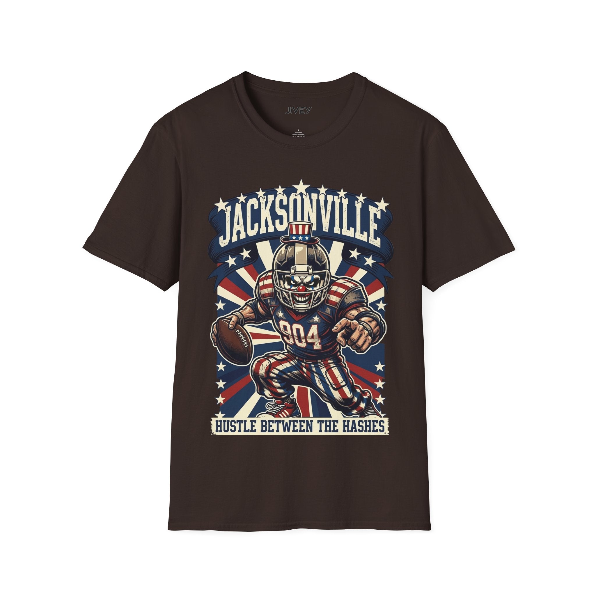 Jacksonville Hustle Football Dark Tones Tee