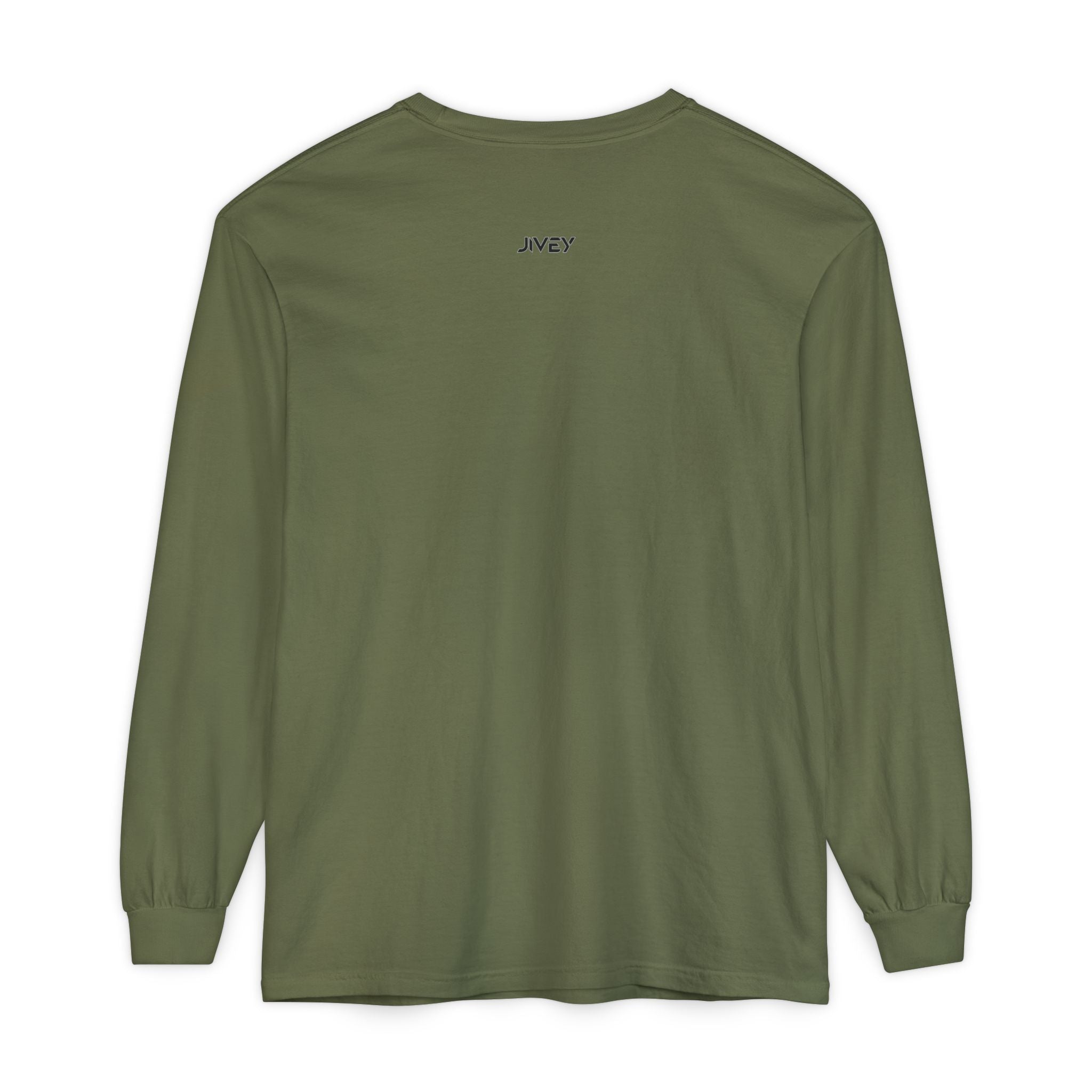 JIVEY Eminent Unisex Garment-dyed Long Sleeve Shirt