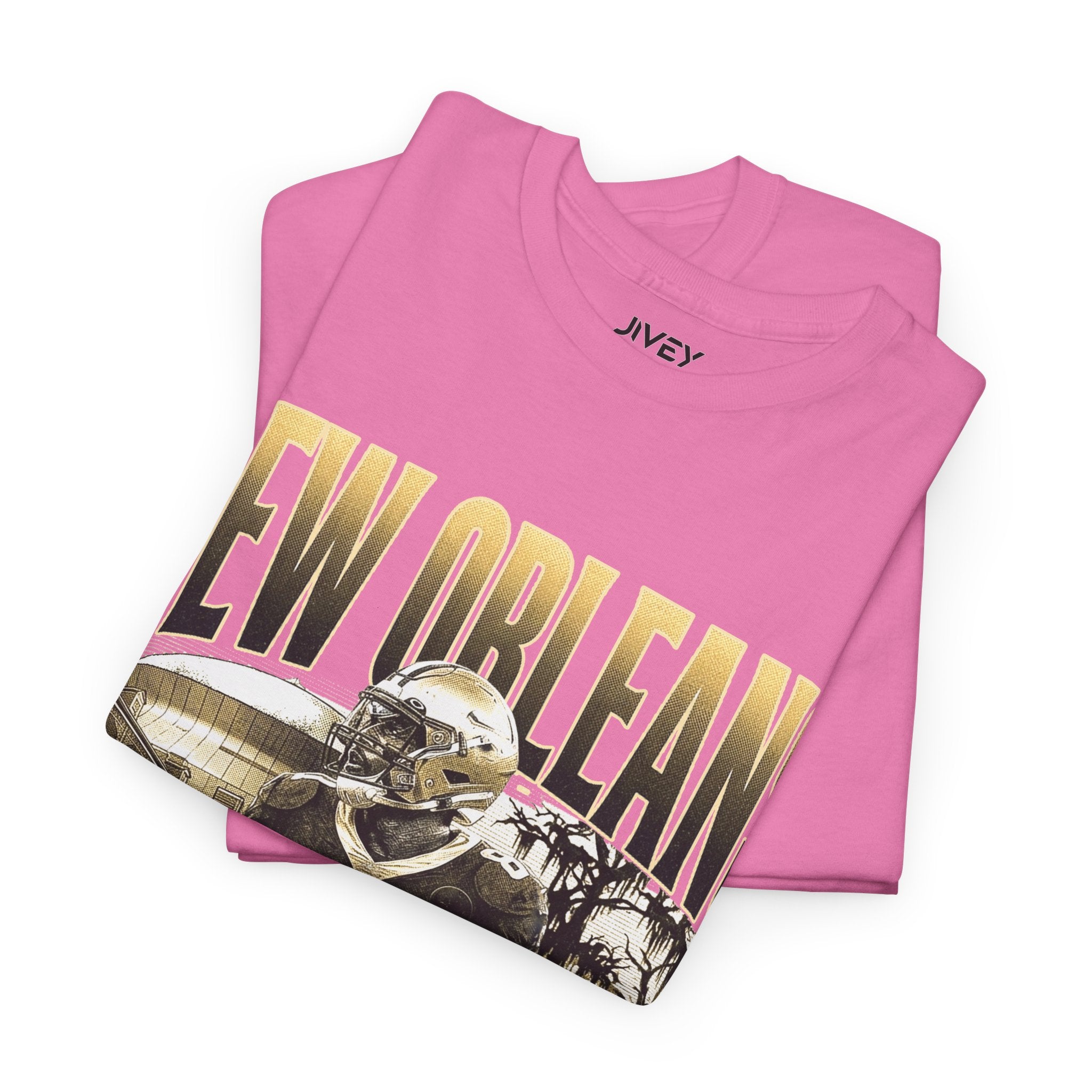 New Orleans End Zone Football  T-shirt