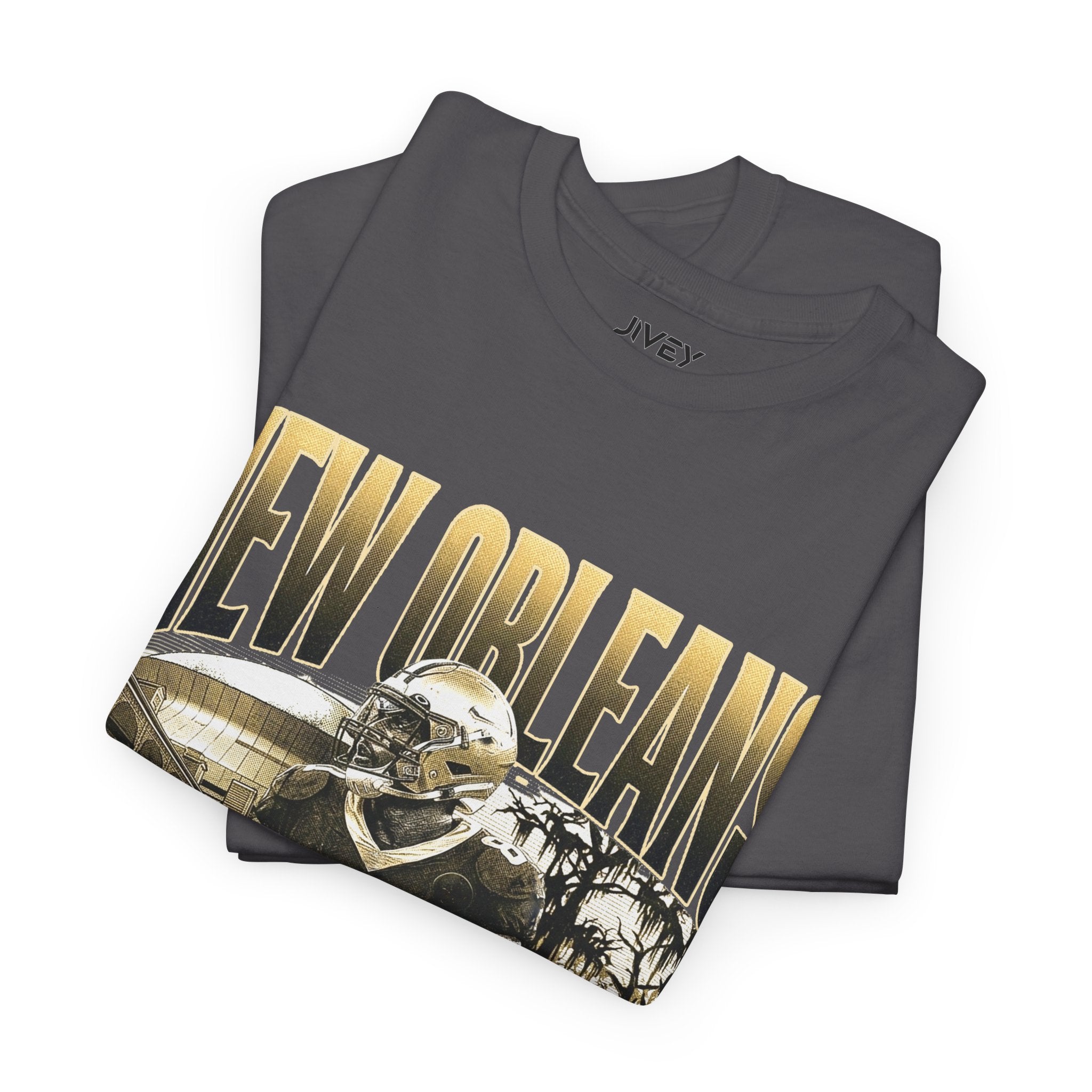 New Orleans End Zone Football Dark Tones T-shirt