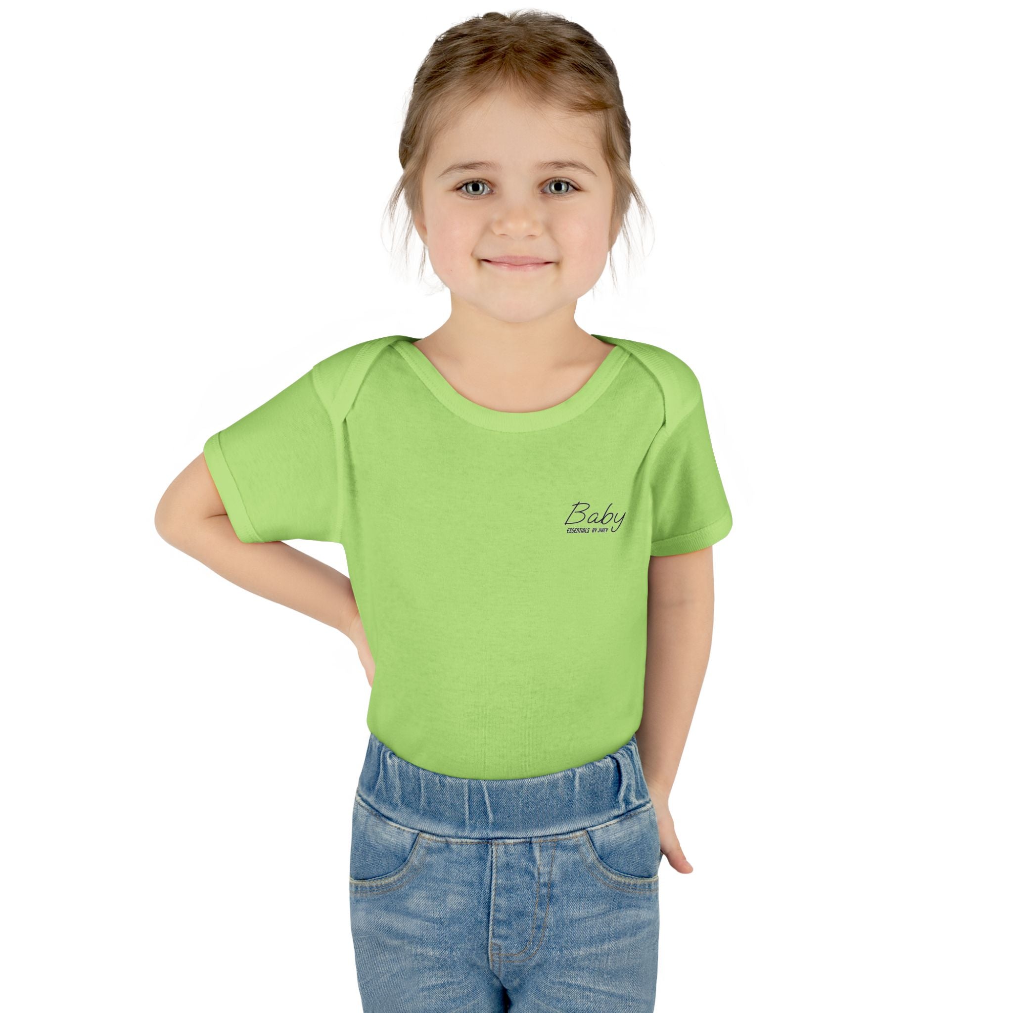 JIVEY Essentials Infant Baby Rib Short Sleeves Bodysuit