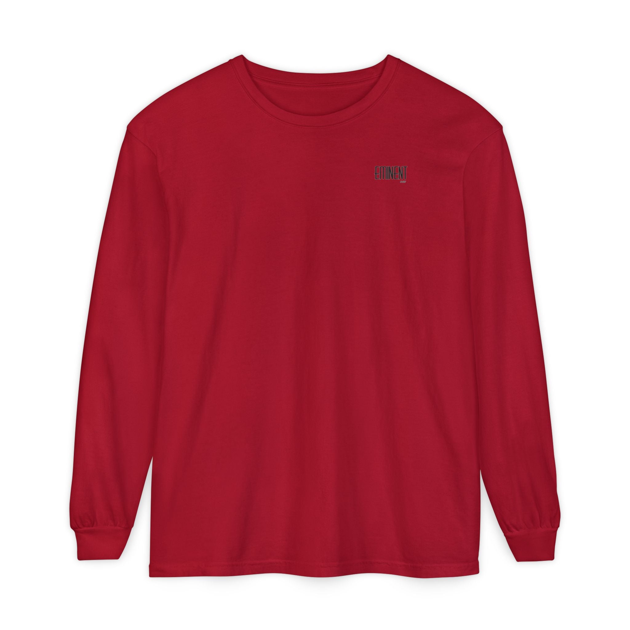JIVEY Eminent Unisex Garment-dyed Long Sleeve Shirt