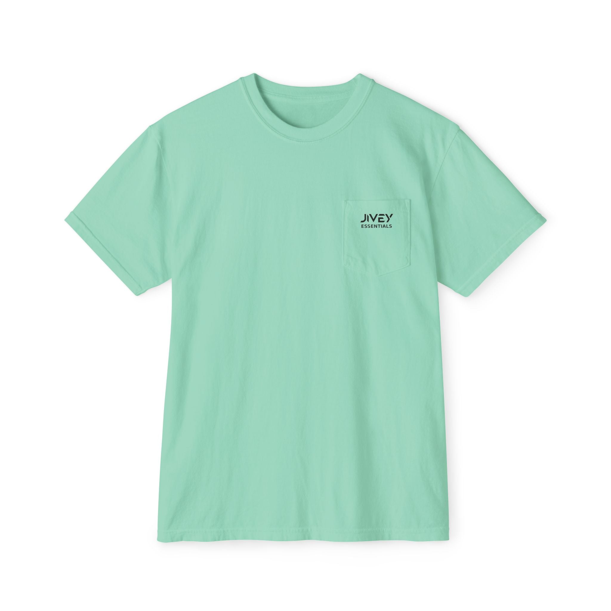 JIVEY Essentials Unisex Garment-Dyed Pocket T-Shirt