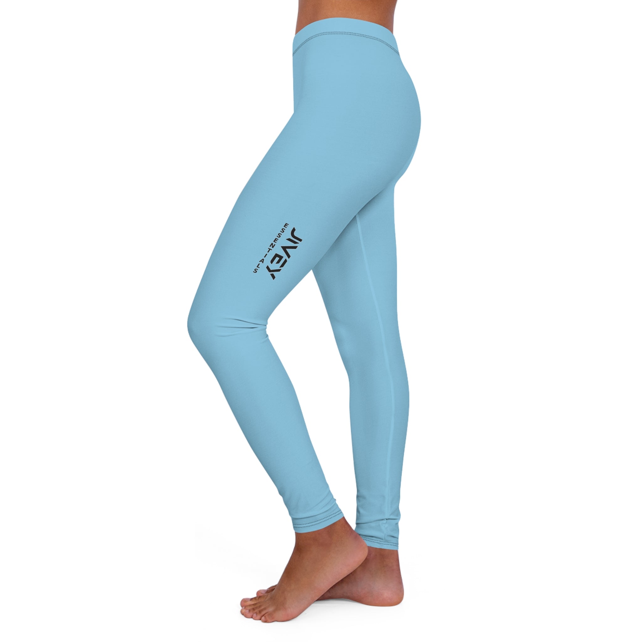 JIVEY Essentials Women's Casual Spandex Skinny-fit Baby Blue Leggings