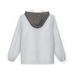 JIVEY Essentials Unisex Light-fabric Windbreaker Silver White Jacket