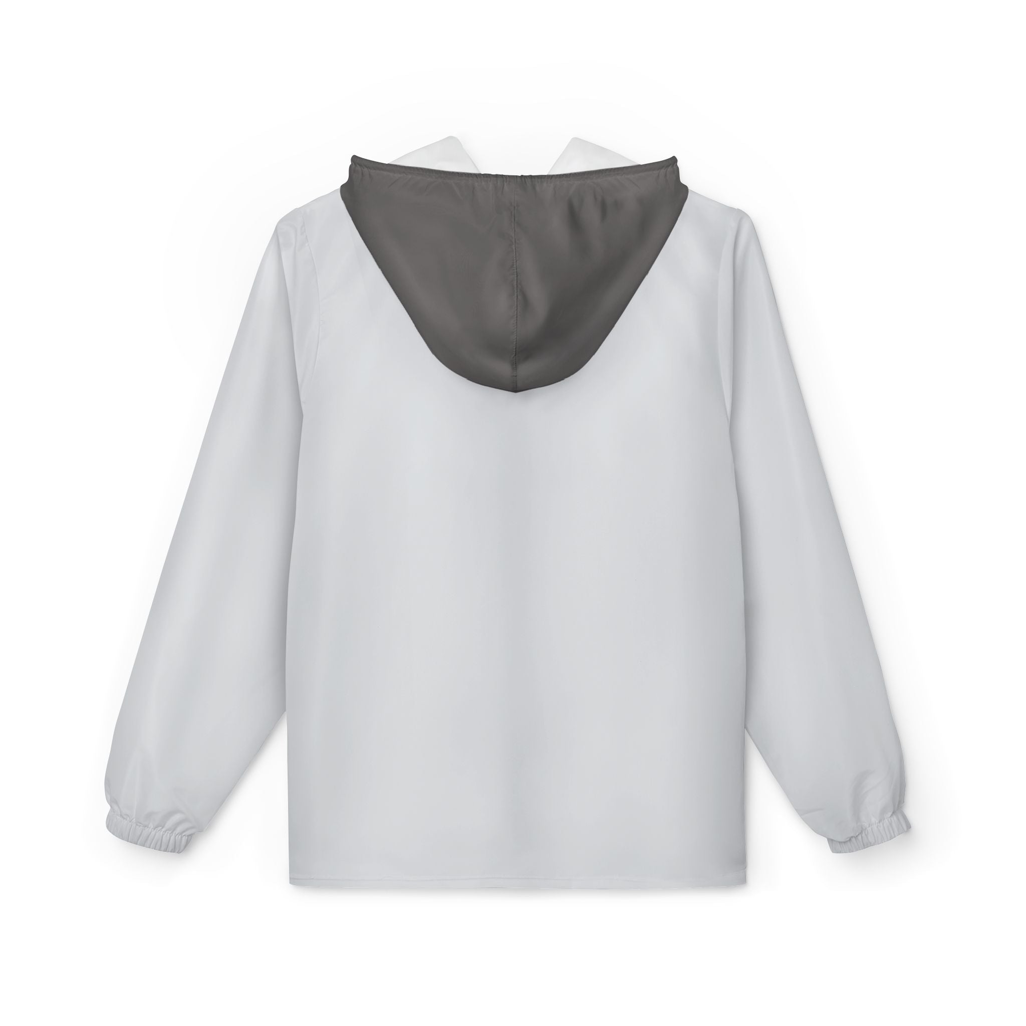 JIVEY Essentials Unisex Light-fabric Windbreaker Silver White Jacket