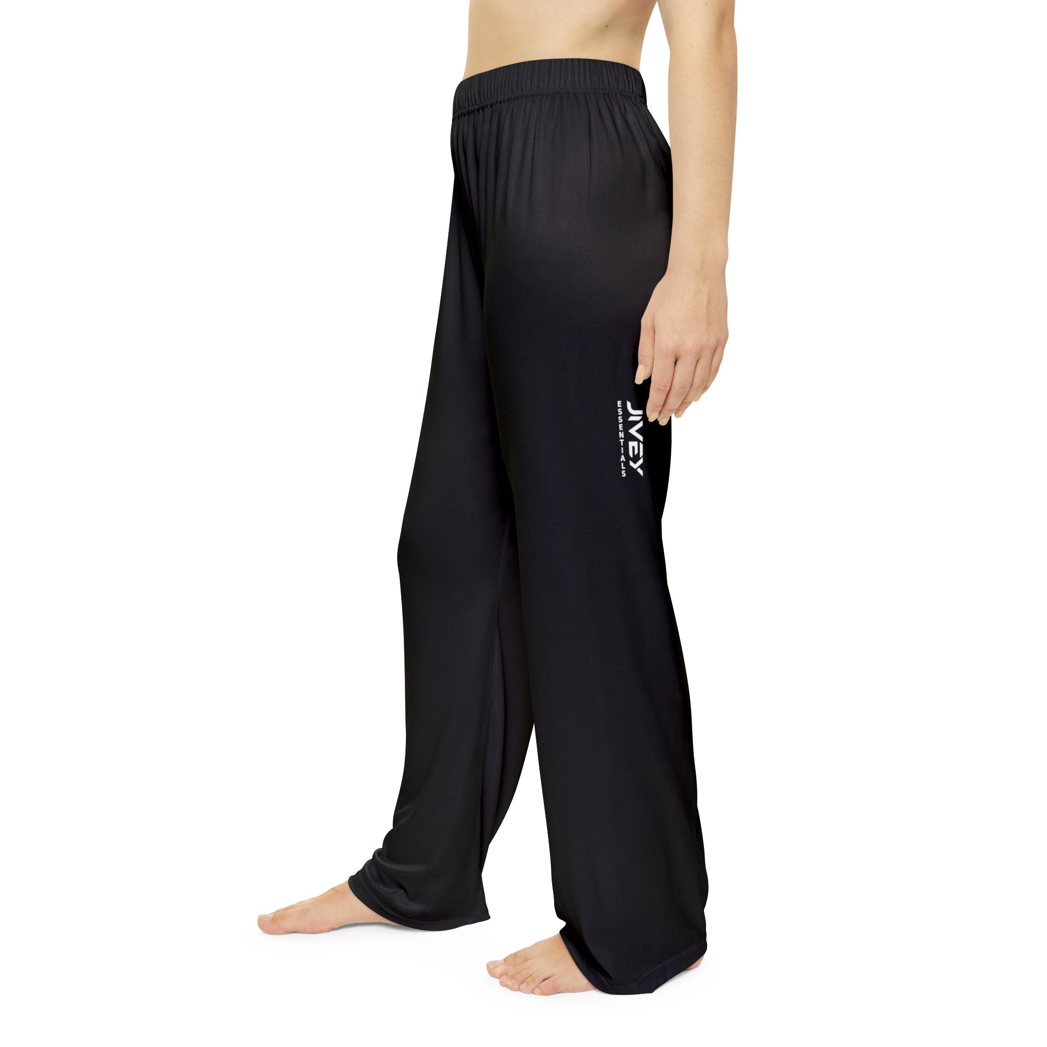 JIVEY Essentials Women's Light-fabric Brushed Poly Black Pajama Pants