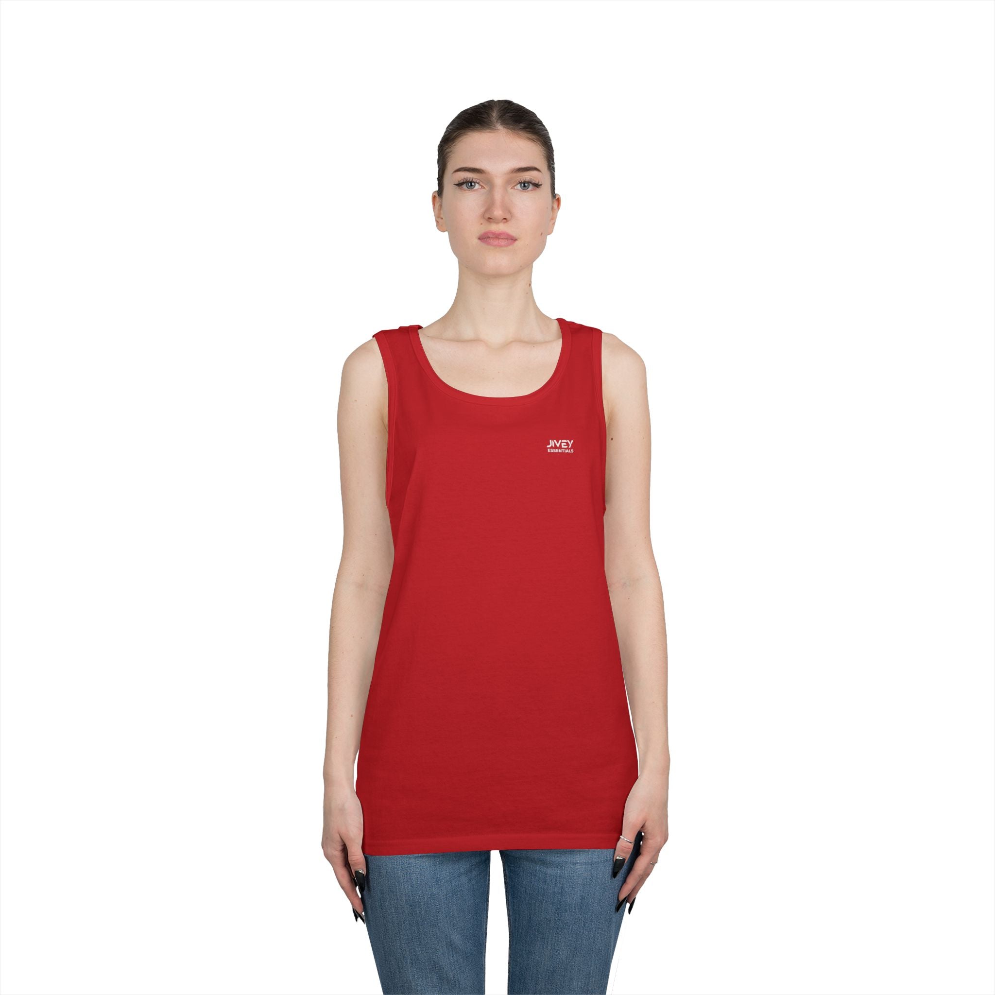 JIVEY Essentials Unisex Classic-fit Heavy Cotton Tank Top