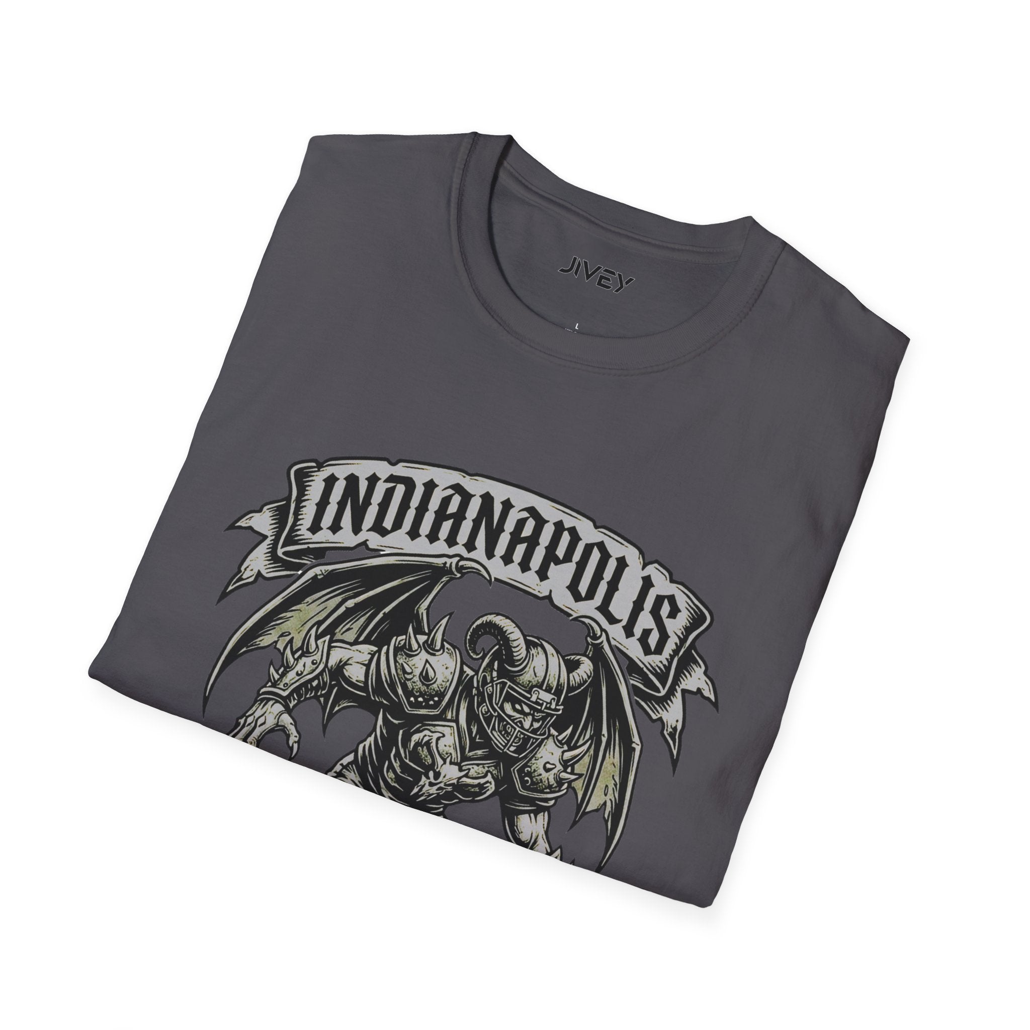 Indianapolis Iron Minds Grey Gothic Tee
