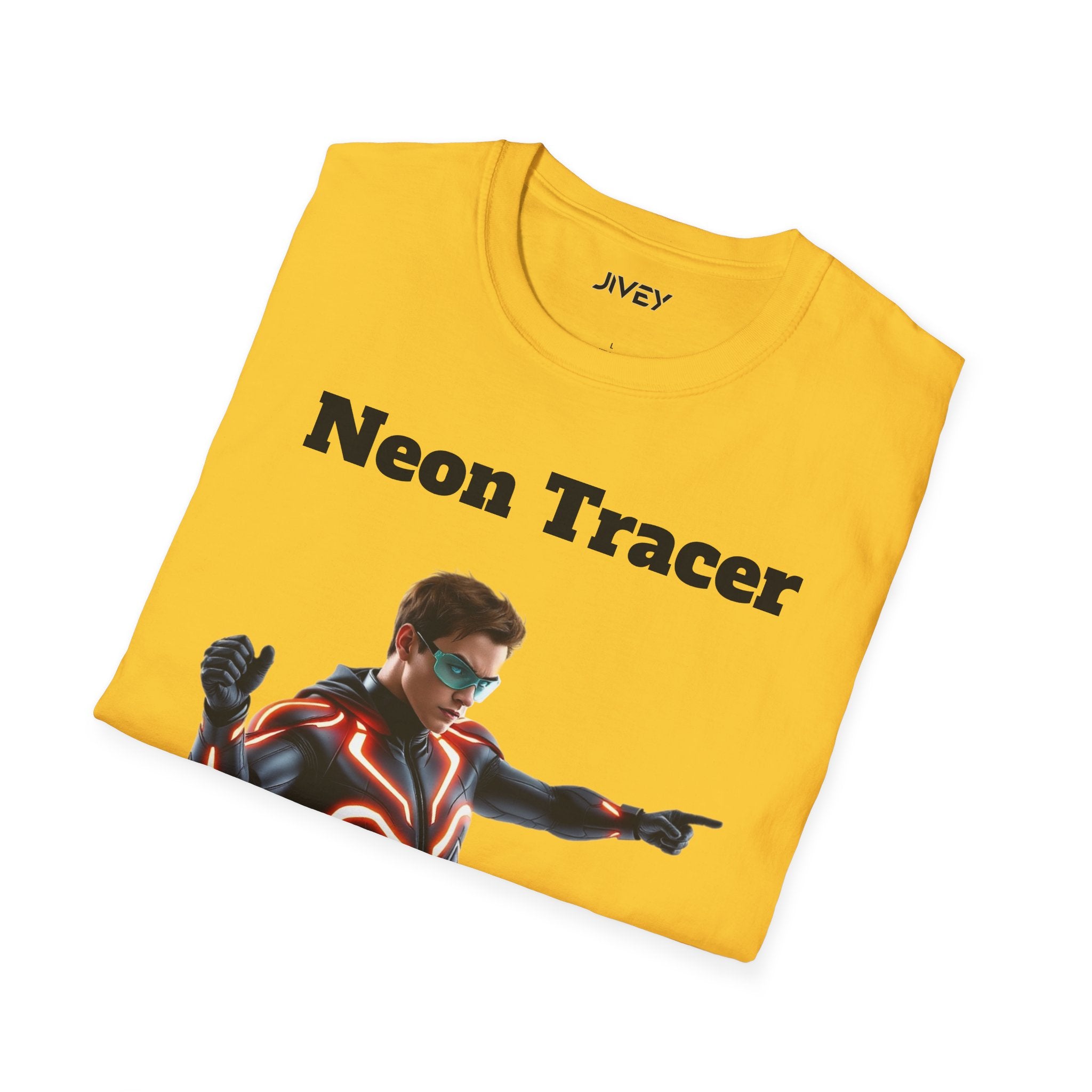 Neon Tracer Superhero Softstyle Tee