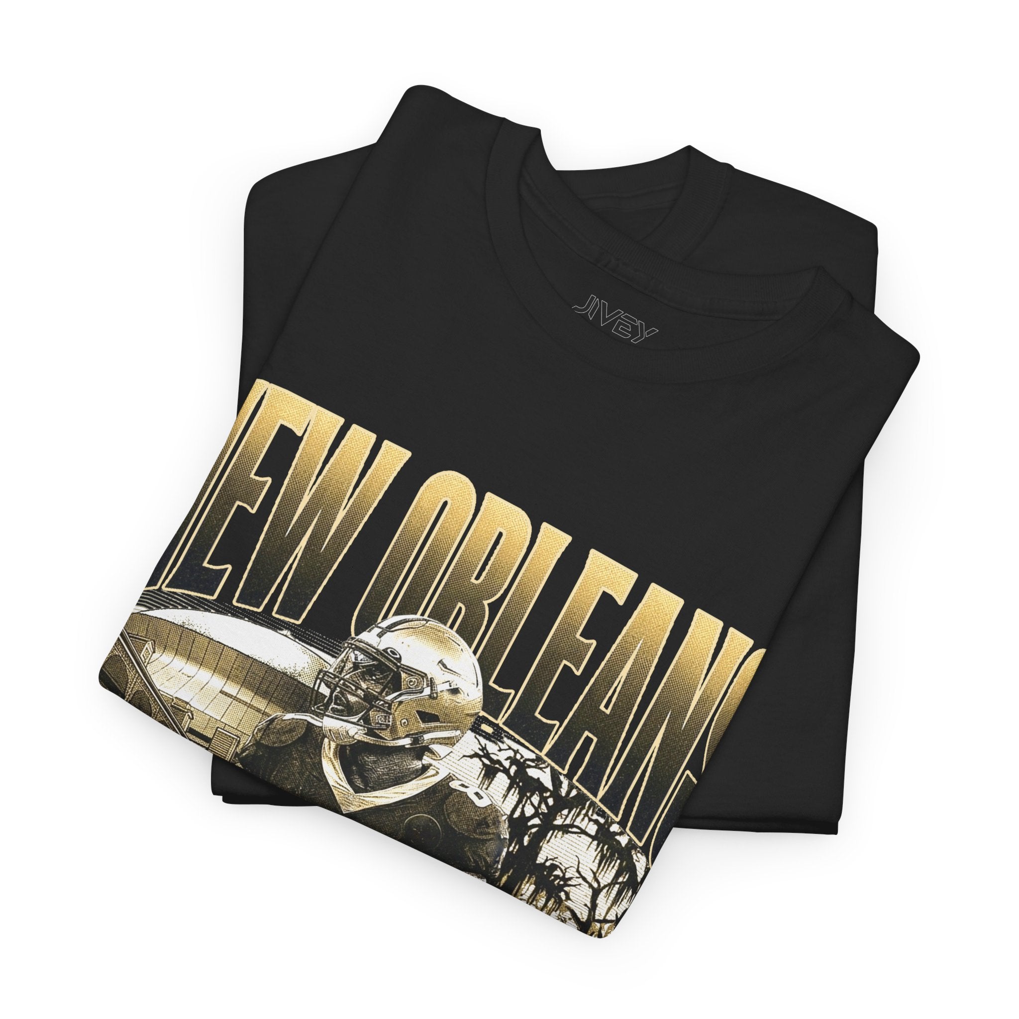 New Orleans End Zone Football Dark Tones T-shirt