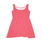 JIVEY Eminent Mid-length Comfy Pastel Red Skater Dress