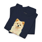 Beloved Pet Portrait Dry Paint Heavy Cotton Tee