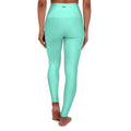 JIVEY Essentials Women's High Waisted Skinny-fit Light Aquamarine Yoga Leggings