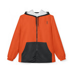 JIVEY Essentials Unisex Light-fabric Windbreaker Red Gold Jacket