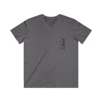 JIVEY Essentials Fitted V-Neck Short Sleeve Cotton Tee